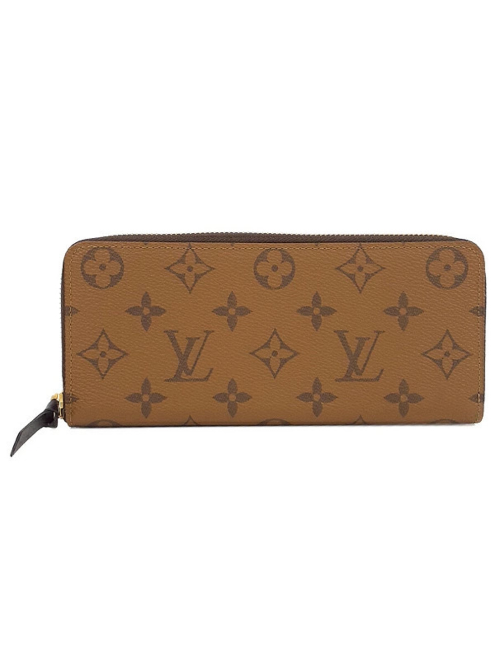 Louis Vuitton Monogram Reverse Portefeuille Clemence Round Zipper Long Wallet